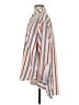 Tome 100% Silk Stripes Silver Long Sleeve Silk Top Size M - photo 5
