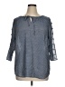 Como Blu Blue 3/4 Sleeve Blouse Size 1X - photo 1