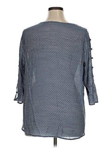 Como Blu 3/4 Sleeve Blouse (view 2)