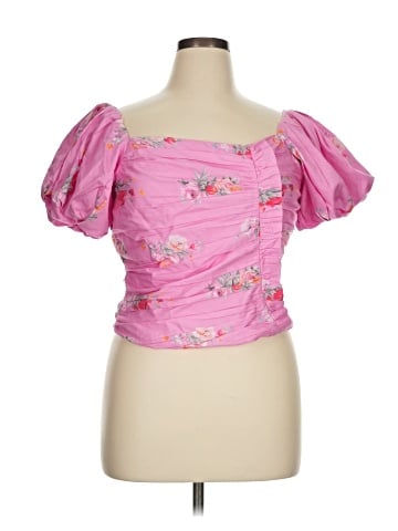 LoveShackFancy Short Sleeve Blouse (view 1)
