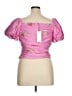LoveShackFancy Pink Short Sleeve Blouse Size 14 - photo 2