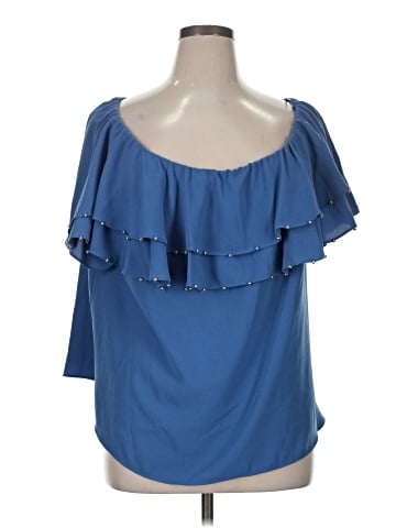 Jennifer Lopez Short Sleeve Blouse (view 1)