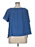 Jennifer Lopez 100% Polyester Blue Short Sleeve Blouse Size XL - photo 2