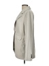 Topshop 100% Polyester Solid Gray Ivory Blazer Size 12 - photo 5