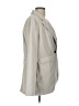 Topshop 100% Polyester Solid Gray Ivory Blazer Size 12 - photo 4