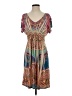 Unbranded Paisley Tan Casual Dress Size S (estimated) - photo 1