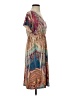 Unbranded Paisley Tan Casual Dress Size S (estimated) - photo 4