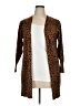 Terra & Sky Animal Print Brown Tan Cardigan Size 1X - photo 1