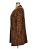 Terra & Sky Animal Print Brown Tan Cardigan Size 1X - photo 5