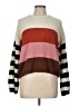Mi ami 100% Polyester Color Block Brown Pullover Sweater Size L - photo 1