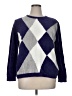 Alfred Dunner 100% Acrylic Argyle Blue Pullover Sweater Size XL - photo 1