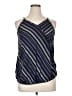 E. Luna 100% Rayon Blue Sleeveless Blouse Size 1X - photo 1