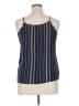 E. Luna 100% Rayon Blue Sleeveless Blouse Size 1X - photo 2