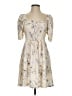 H&M Print Ivory Cocktail Dress Size S - photo 1