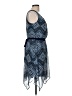 AB Studio 100% Polyester Argyle Blue Casual Dress Size M - photo 4