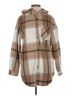 Unbranded 100% Polyester Plaid Brown Coat Size S - photo 1