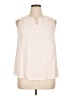 Torrid 100% Rayon Ivory Sleeveless Blouse Size 1X Plus (1) - photo 1