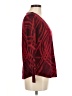 Chico's Print Burgundy Pullover Sweater Size Med (1) - photo 4