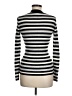 Halogen Stripes Silver Turtleneck Sweater Size M - photo 2