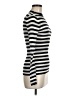 Halogen Stripes Silver Turtleneck Sweater Size M - photo 4