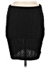 Blāshe Solid Black Casual Skirt Size L - photo 1