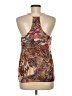 Newbury Kustom 100% Polyester Paisley Brown Sleeveless Blouse Size M - photo 2