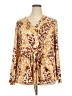 Colleen Lopez Brown Long Sleeve Blouse Size 2X - photo 1