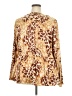 Colleen Lopez Brown Long Sleeve Blouse Size 2X - photo 2