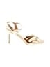 Badgley Mischka Gold Ivory Heels Size 8 1/2 - photo 1