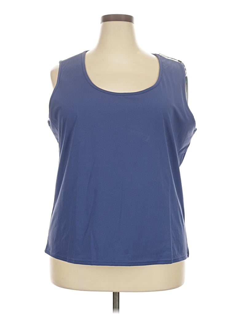 Assorted Brands Sleeveless Top Blue Scoop Neck Tops