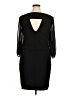 DressBarn 100% Polyester Black Cocktail Dress Size 16 - photo 2