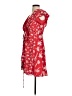 French Connection 100% Polyester Tropical Red Cocktail Dress Size 2 - photo 5
