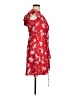 French Connection 100% Polyester Tropical Red Cocktail Dress Size 2 - photo 4