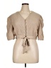 Assorted Brands Tan Short Sleeve Blouse Size XL - photo 1