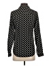 Ann Taylor 100% Polyester Polka Dots Black Long Sleeve Blouse Size XS - photo 2