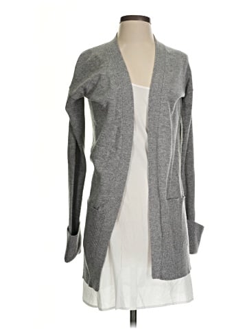 Label Wool Cardigan (view 1)
