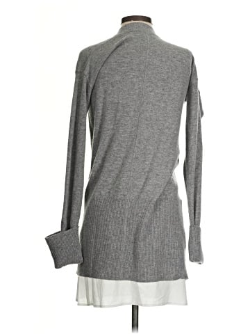 Label Wool Cardigan (view 2)