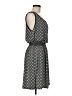 Max Studio Argyle Gray Black Casual Dress Size M - photo 4