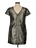 Madewell 100% Polyester Metallic Silver Cocktail Dress Size 0 - photo 2