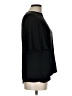 A New Day 100% Polyester Black Short Sleeve Blouse Size L - photo 4