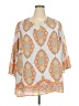 Cynthia Rowley Orange 3/4 Sleeve Blouse Size 3X - photo 1
