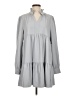 En Saison Solid Gray Casual Dress Size S - photo 1