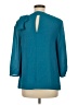 L.K. Bennett 100% Polyester Teal 3/4 Sleeve Blouse Size 8 - photo 2