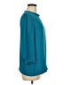 L.K. Bennett 100% Polyester Teal 3/4 Sleeve Blouse Size 8 - photo 4