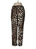 Banana Republic 100% Polyester Animal Print Gold Casual Pants Size M - photo 2