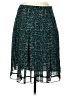 DressBarn 100% Polyester Tweed Teal Formal Skirt Size 6 - photo 1