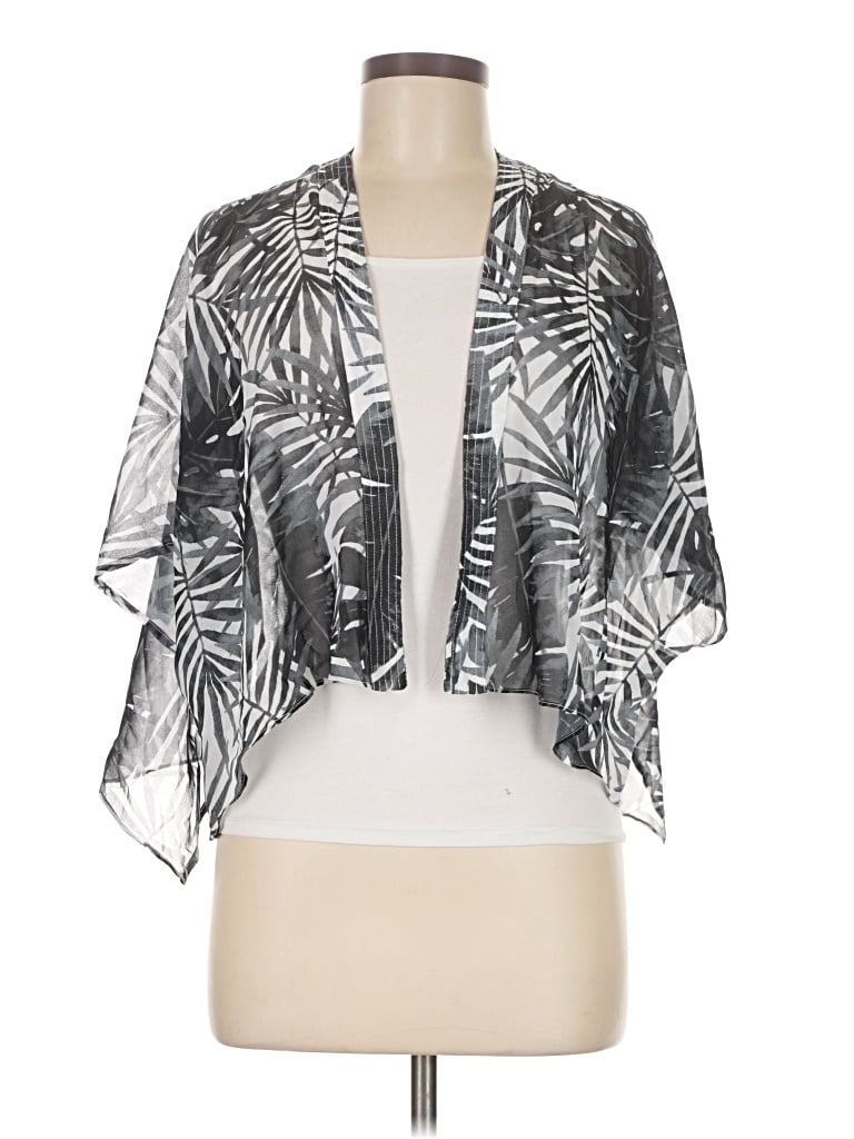 Pre-owned Wynne Layers Kimono In Gray