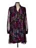 CeCe Print Purple Casual Dress Size 10 - photo 1