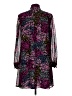 CeCe Print Purple Casual Dress Size 10 - photo 2