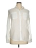 Chaps 100% Cotton Ivory Long Sleeve Blouse Size XL - photo 1